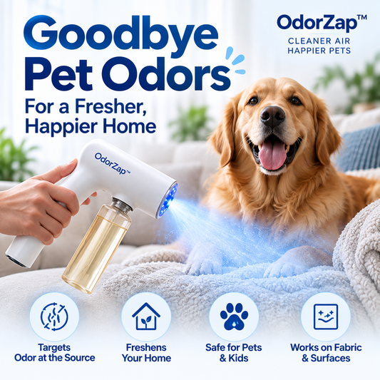 OdorZap™ Blue-Light Enzyme Deodorizer