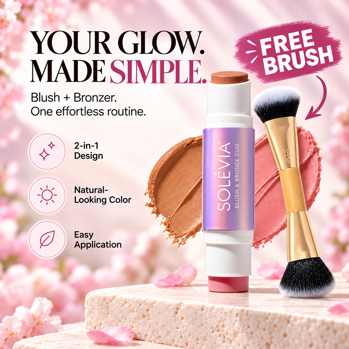 Solévia™ – Blush & Bronze (FREE Brush)